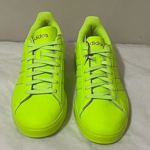 Adidas Grand Court 2.0 Sneakers,  Women Size 9.5, Lucid Lemon